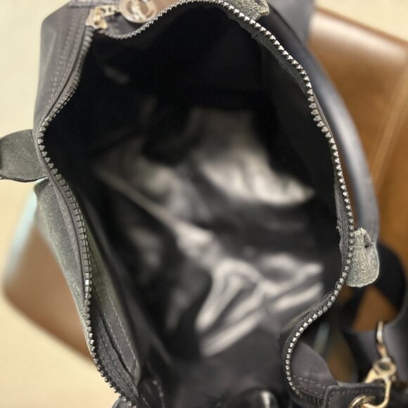 Lot of 2 Longchamp Black Planetes Bags - Picture 4 of 8